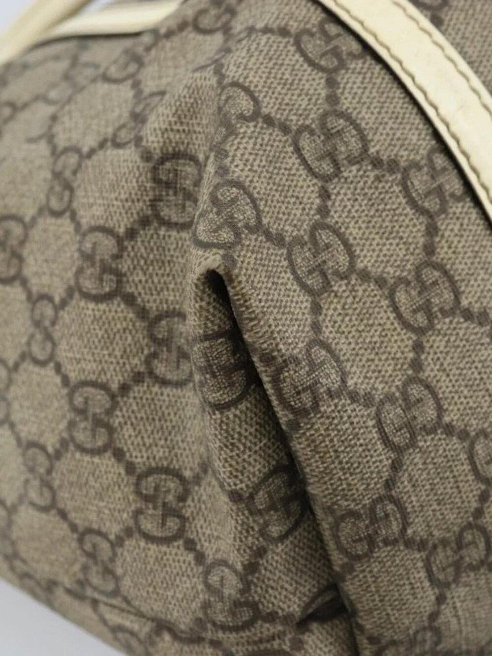 GUCCI GG Supreme Tote Bag PVC Beige Gold 197953 Auth ka2787 - Picture 13 of 15